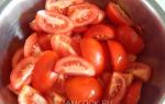 Рецепт помідори в желе на зиму з цибулею