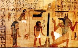 Temetési rituálé Egyiptomi népi elképzelések a túlvilágról